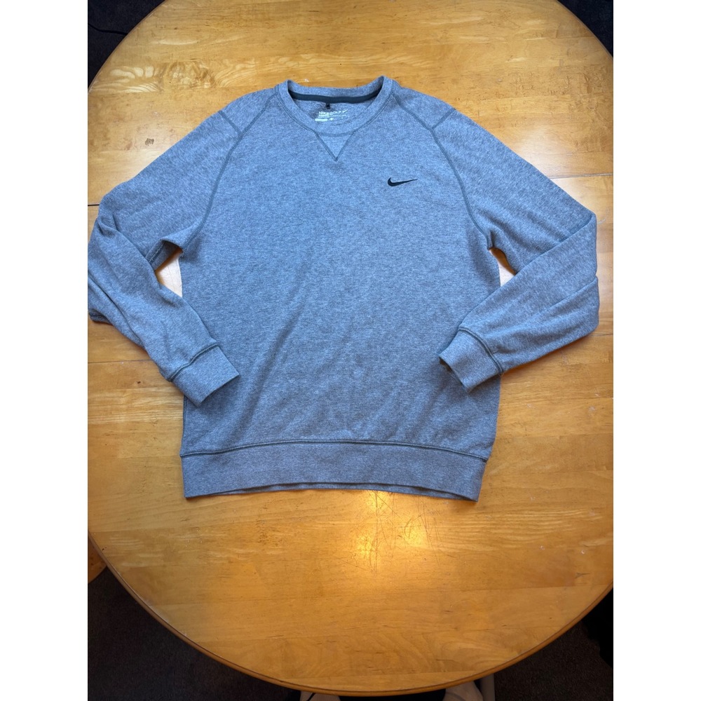 Nike Golf Mens Gray Crewneck Sweatshirt Standard Fit Pullover Large L‎ Raglan